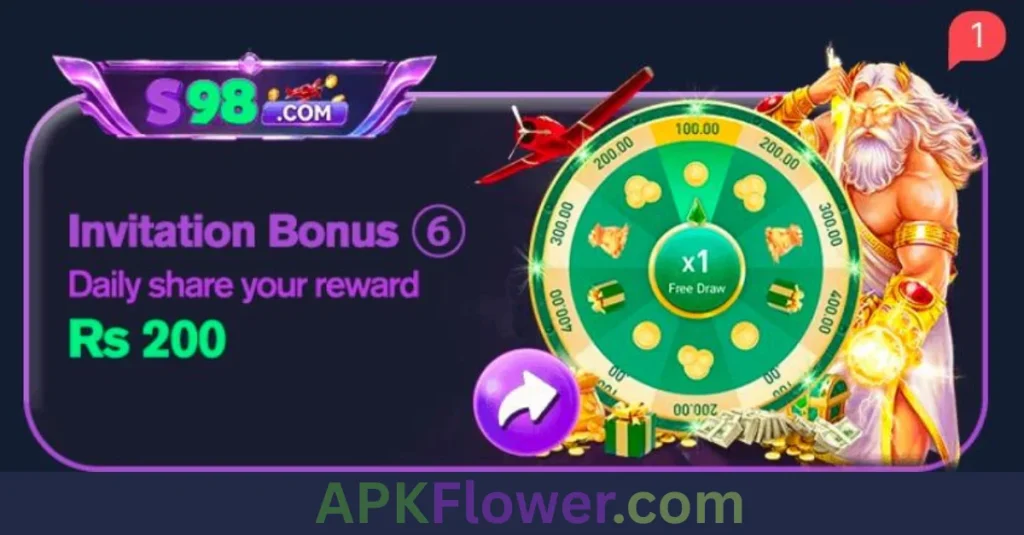 S98 Game APK invitation bonus of game